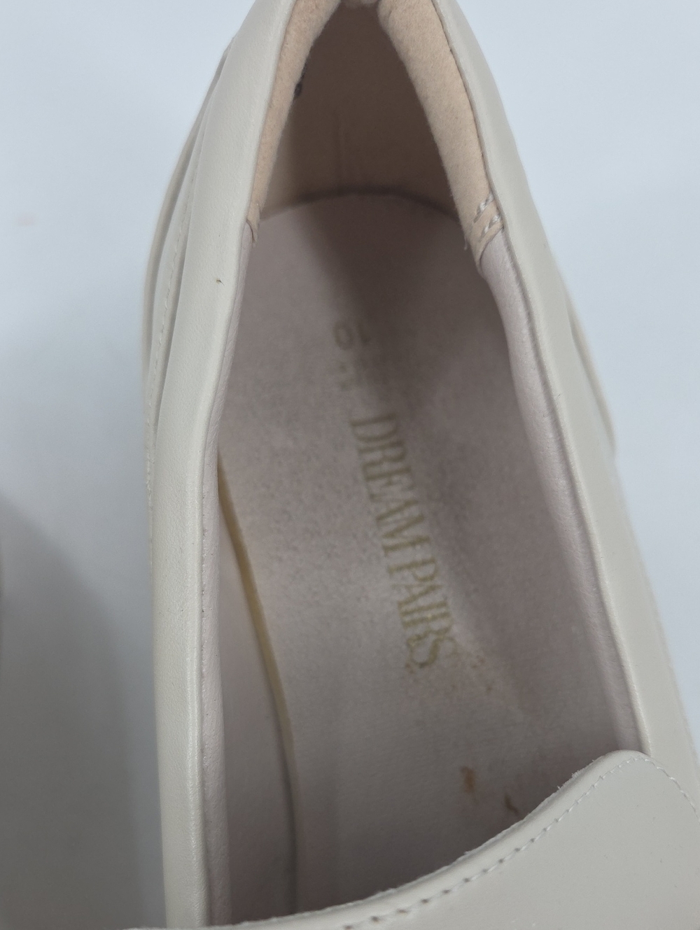 Beige Chunky Loafer with Gold Bit Accent - Picture 11 of 16